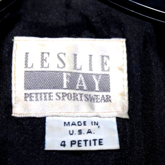 Vintage Leslie Fay Petite Sportswear Double Breasted Blazer - Plaid - Made in US - Picture 6 of 6